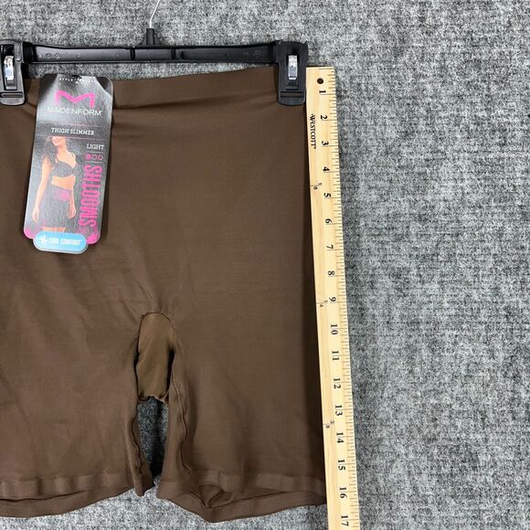 Maidenform Shaper Womens XXL Brown Thigh Slimmer Panty Tummy Control High‎ Waist - Picture 8 of 12